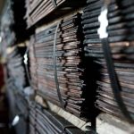 Raw copper from Zambia awaits export in a warehouse at Newlyn Terminal at Bayhead at the port in Durban, South Africa, April 4, 2024. REUTERS/Rogan Ward/File Photo